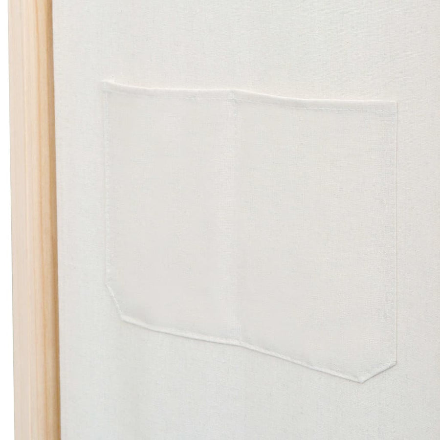 Kamerscherm Met Panelen 160X170X Cm Stof 4 Crème
