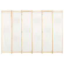 Kamerscherm Met Panelen 240X170X4 Cm Stof 6 Crème
