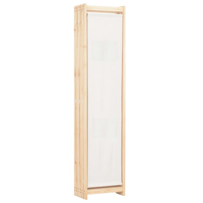 Kamerscherm Met Panelen 240X170X4 Cm Stof 6 Crème