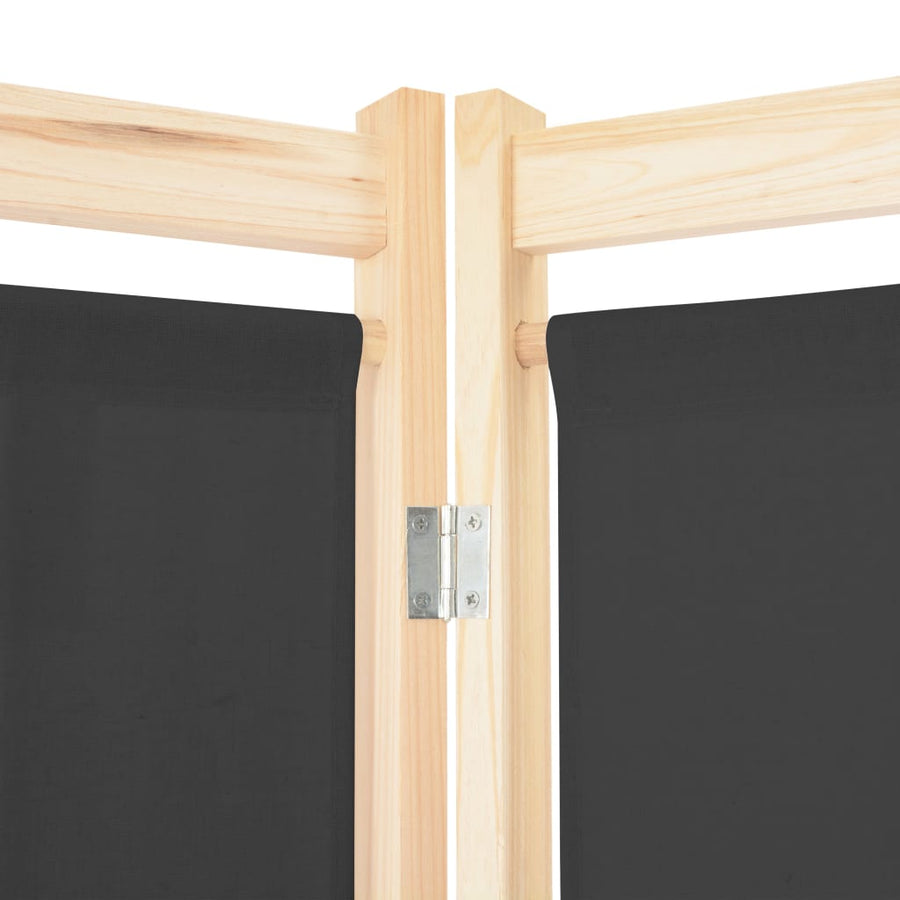 Kamerscherm Met Panelen 120X170X4 Cm Stof 3 Grijs