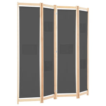 Kamerscherm Met Panelen 160X170X Cm Stof 4 Grijs