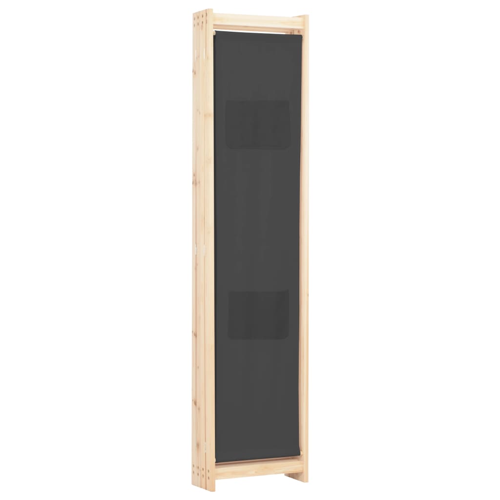 Kamerscherm Met Panelen 160X170X Cm Stof 4 Grijs