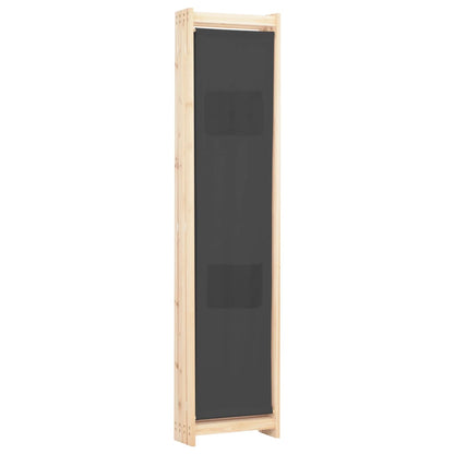 Kamerscherm Met Panelen 160X170X Cm Stof 4 Grijs