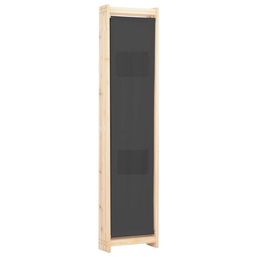 Kamerscherm Met Panelen 160X170X Cm Stof 4 Grijs