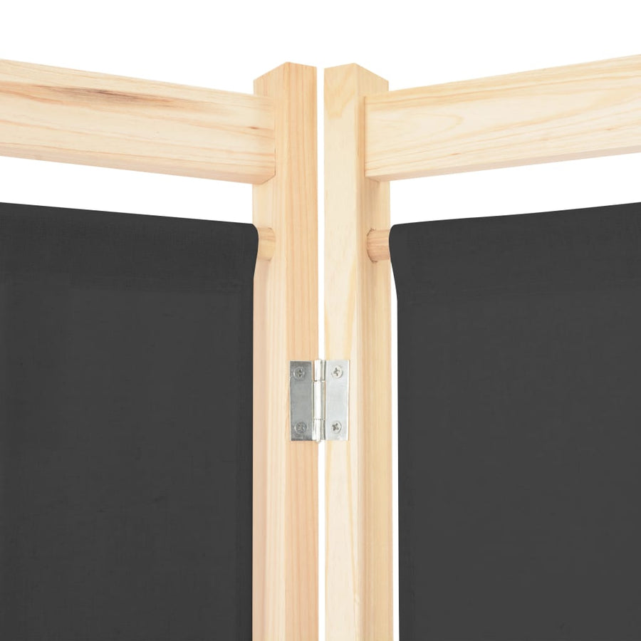 Kamerscherm Met Panelen 160X170X Cm Stof 4 Grijs