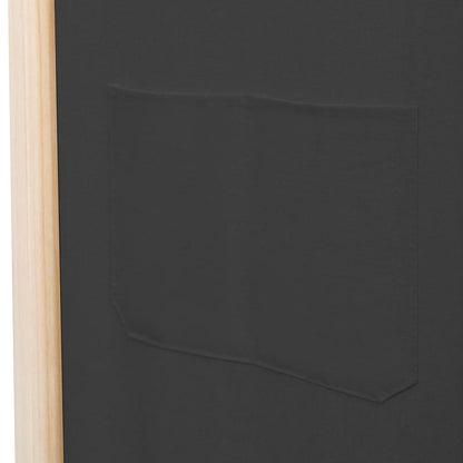 Kamerscherm Met Panelen 240X170X4 Cm Stof 6 Grijs