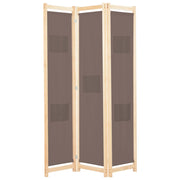 Kamerscherm 120x170x4 cm stof bruin