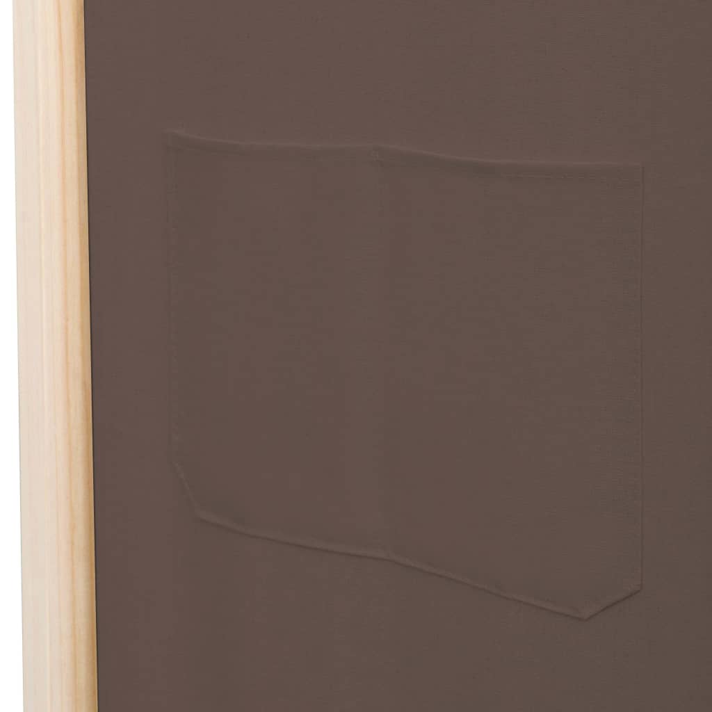 Kamerscherm Met Panelen 160X170X Cm Stof 4 Bruin
