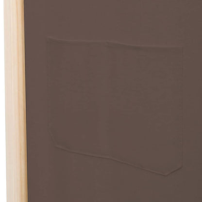Kamerscherm Met Panelen 160X170X Cm Stof 4 Bruin
