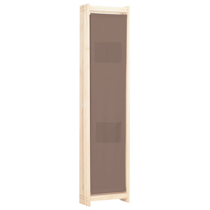 Kamerscherm Met Panelen 200X170X4 Cm Stof 5 Bruin