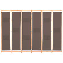 Kamerscherm Met Panelen 240X170X4 Cm Stof 6 Bruin