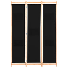 Kamerscherm Met Panelen 120X170X4 Cm Stof 3 Zwart