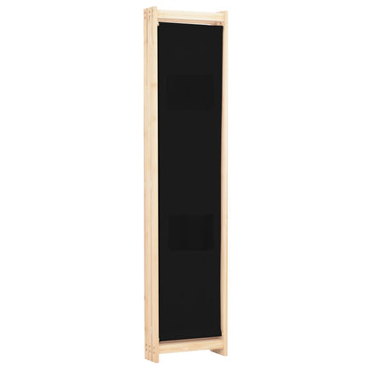 Kamerscherm Met Panelen 120X170X4 Cm Stof 3 Zwart