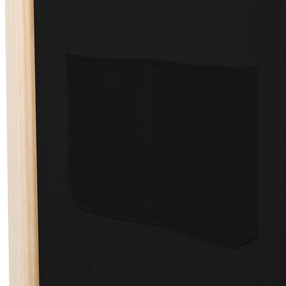 Kamerscherm Met Panelen 120X170X4 Cm Stof 3 Zwart