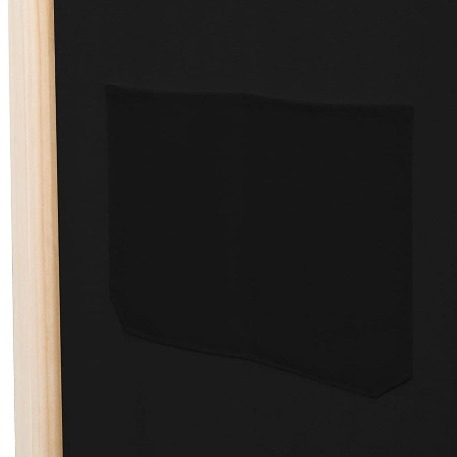 Kamerscherm Met Panelen 120X170X4 Cm Stof 3 Zwart