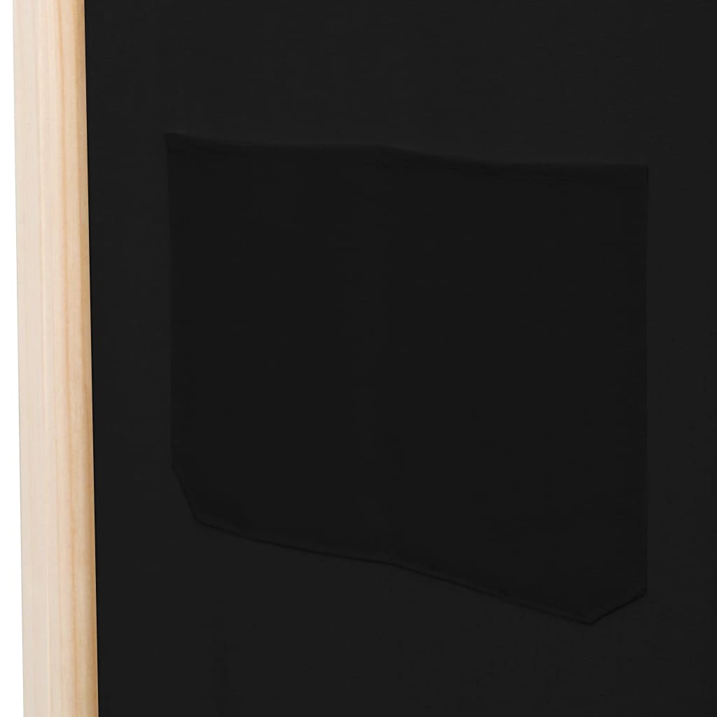 Kamerscherm Met Panelen 160X170X Cm Stof 4 Zwart