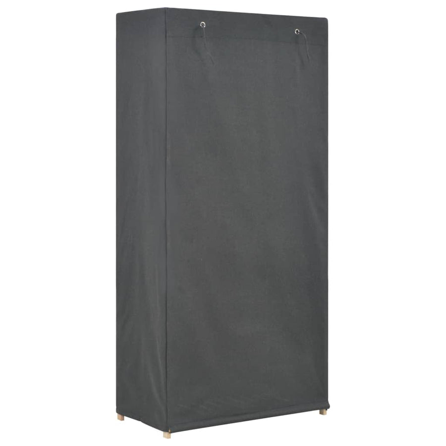 Kledingkast 3-Laags 79X40X70 Cm Stof Grijs