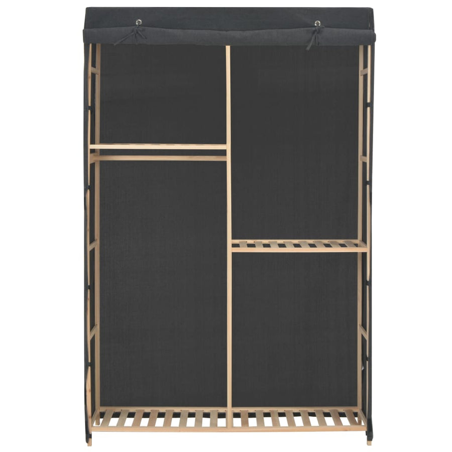 Kledingkast 3-Laags 0X40X70 Cm Stof Grijs