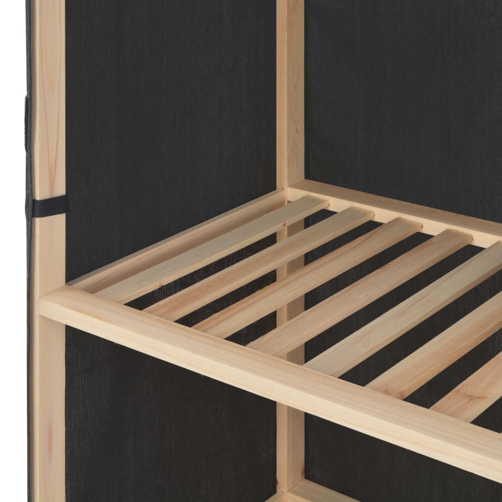 Kledingkast 0X40X70 Cm Stof Grijs