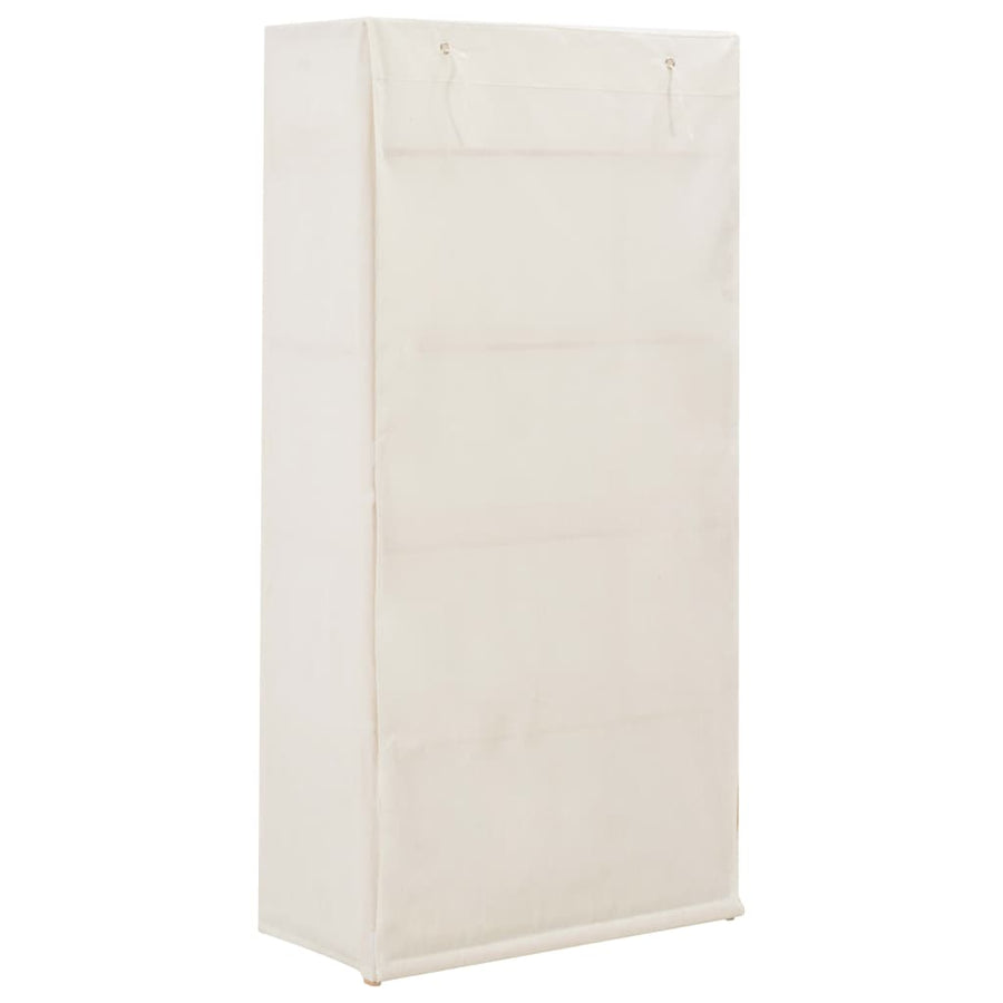 Kledingkast 79X40X170 Cm Stof Wit