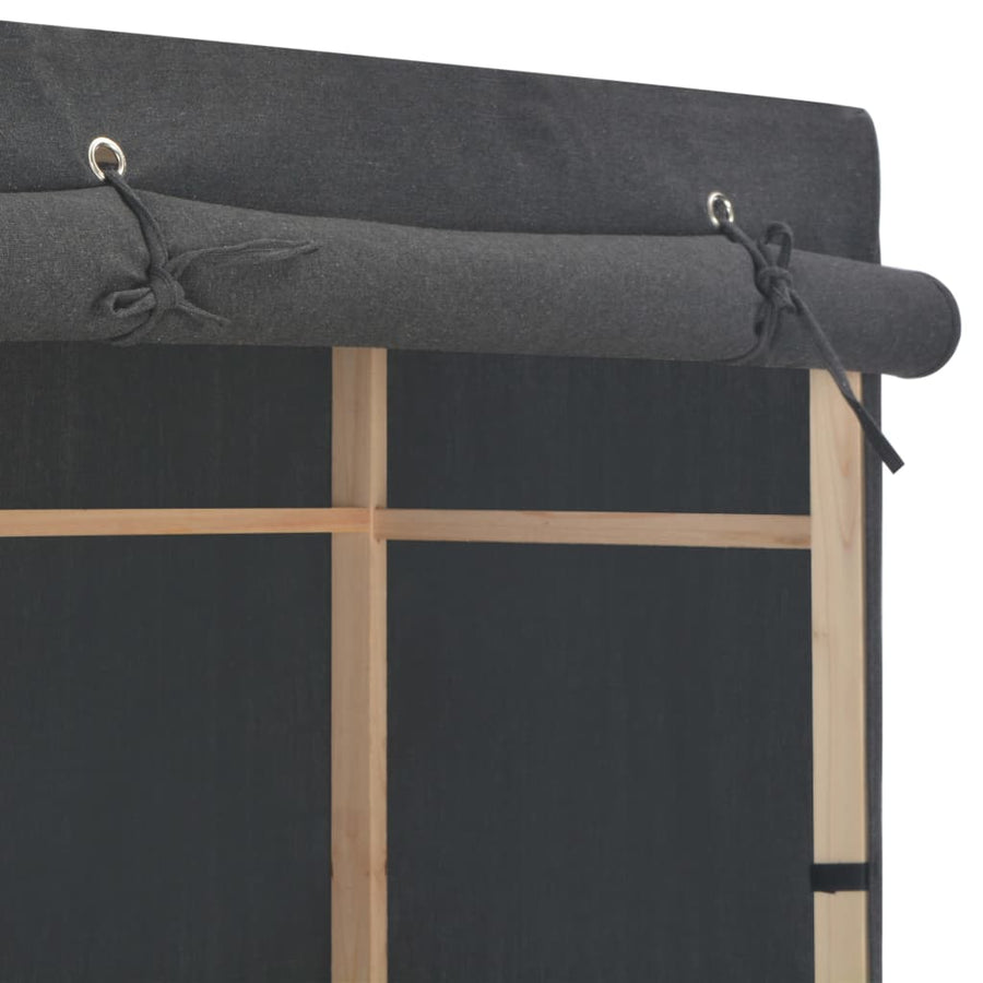 Kledingkast 79X40X170 Cm Stof Grijs