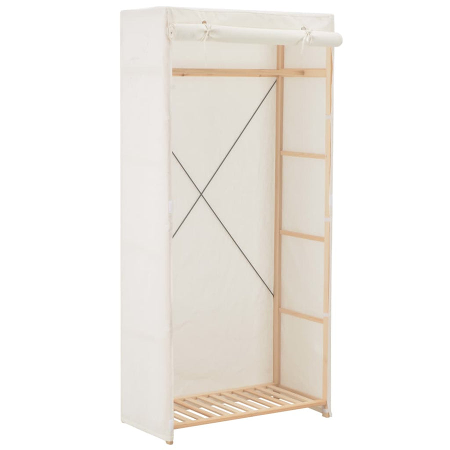 Kledingkast 79X40X70 Cm Stof Wit