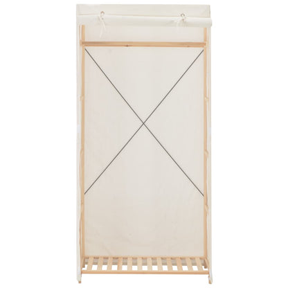 Kledingkast 79X40X70 Cm Stof Wit