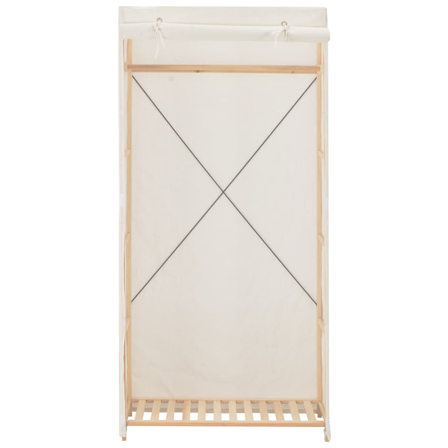 Kledingkast 79X40X70 Cm Stof Wit