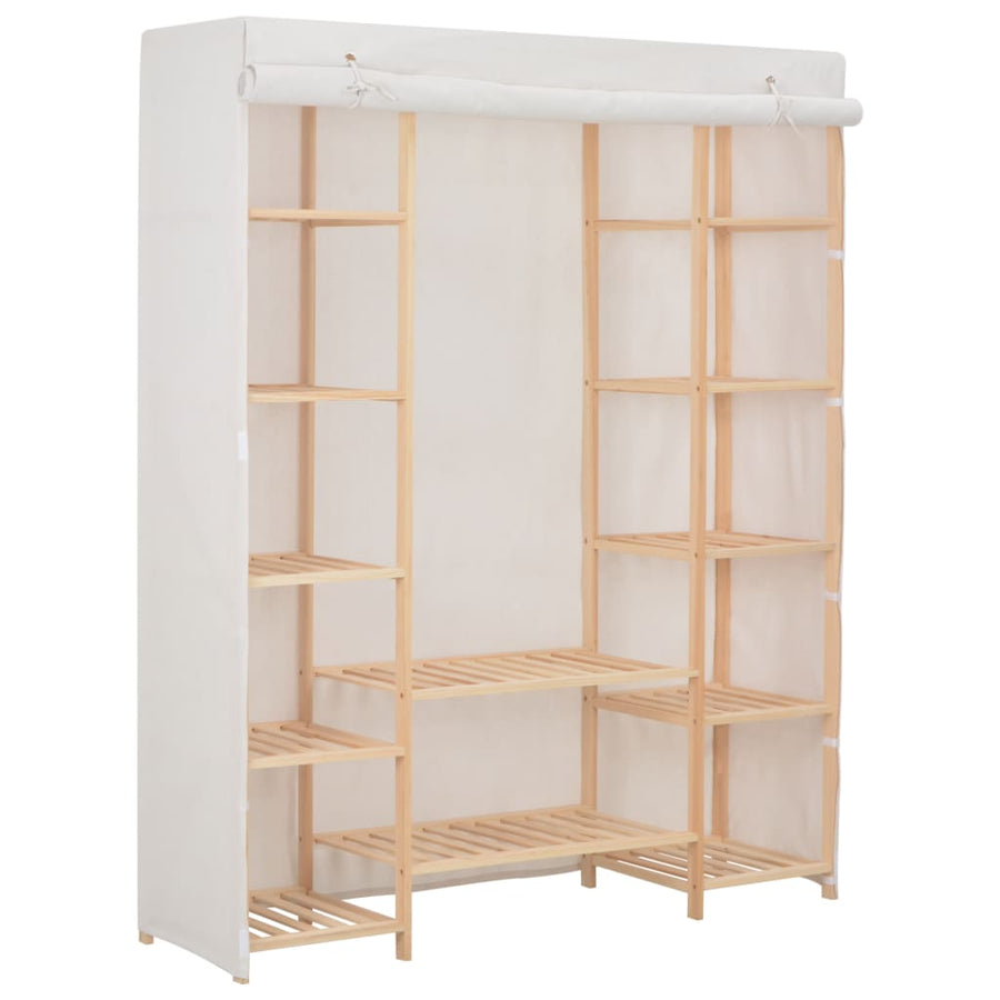 Kledingkast 35X40X70 Cm Stof Wit