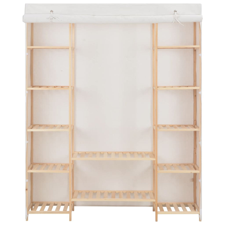 Kledingkast 35X40X70 Cm Stof Wit