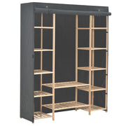Kledingkast 135x40x170 cm grijs stof