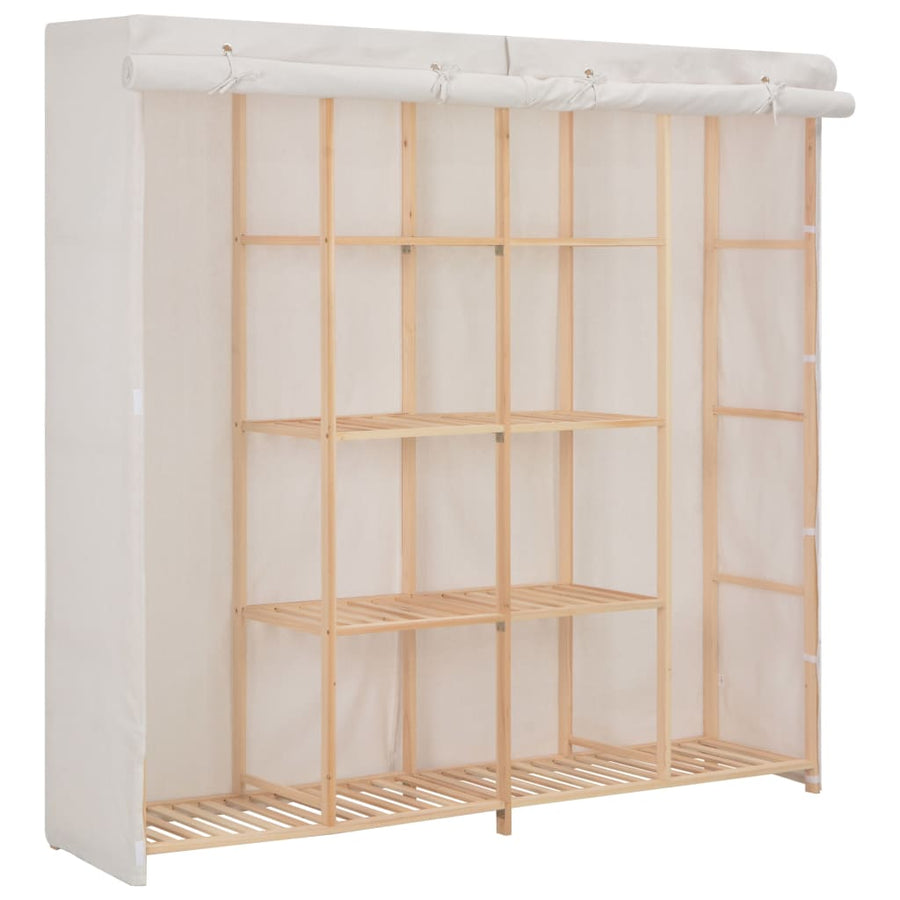 Kledingkast 73X40X70 Cm Stof Wit