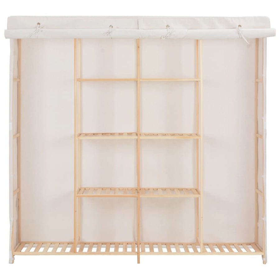 Kledingkast 73X40X70 Cm Stof Wit
