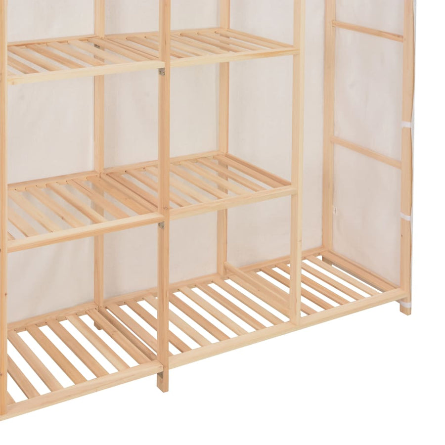 Kledingkast 73X40X70 Cm Stof Wit