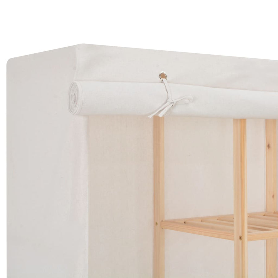 Kledingkast 73X40X70 Cm Stof Wit