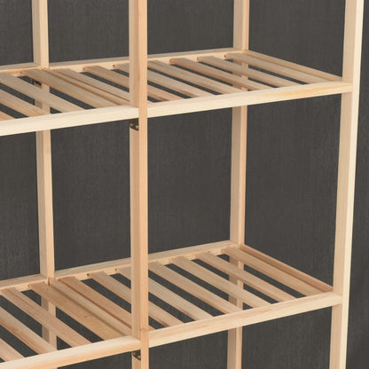 Kledingkast 73X40X70 Cm Stof Grijs