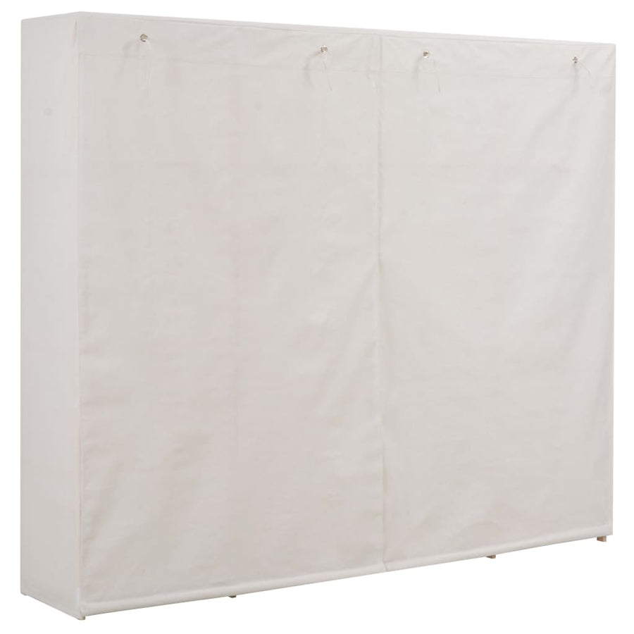 Kledingkast 200X40X70 Cm Stof Wit