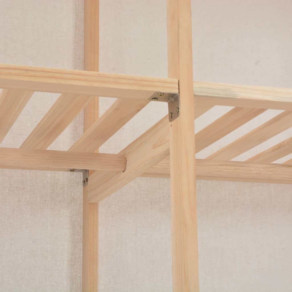 Kledingkast 200X40X70 Cm Stof Wit