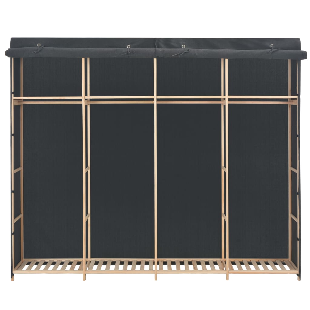 Kledingkast 200X40X70 Cm Stof Grijs