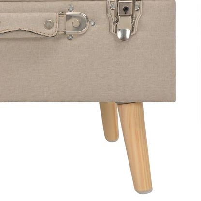 Opbergkruk 40 Cm Stof Beige