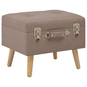 Opbergkruk 40x33x33 cm stof bruin