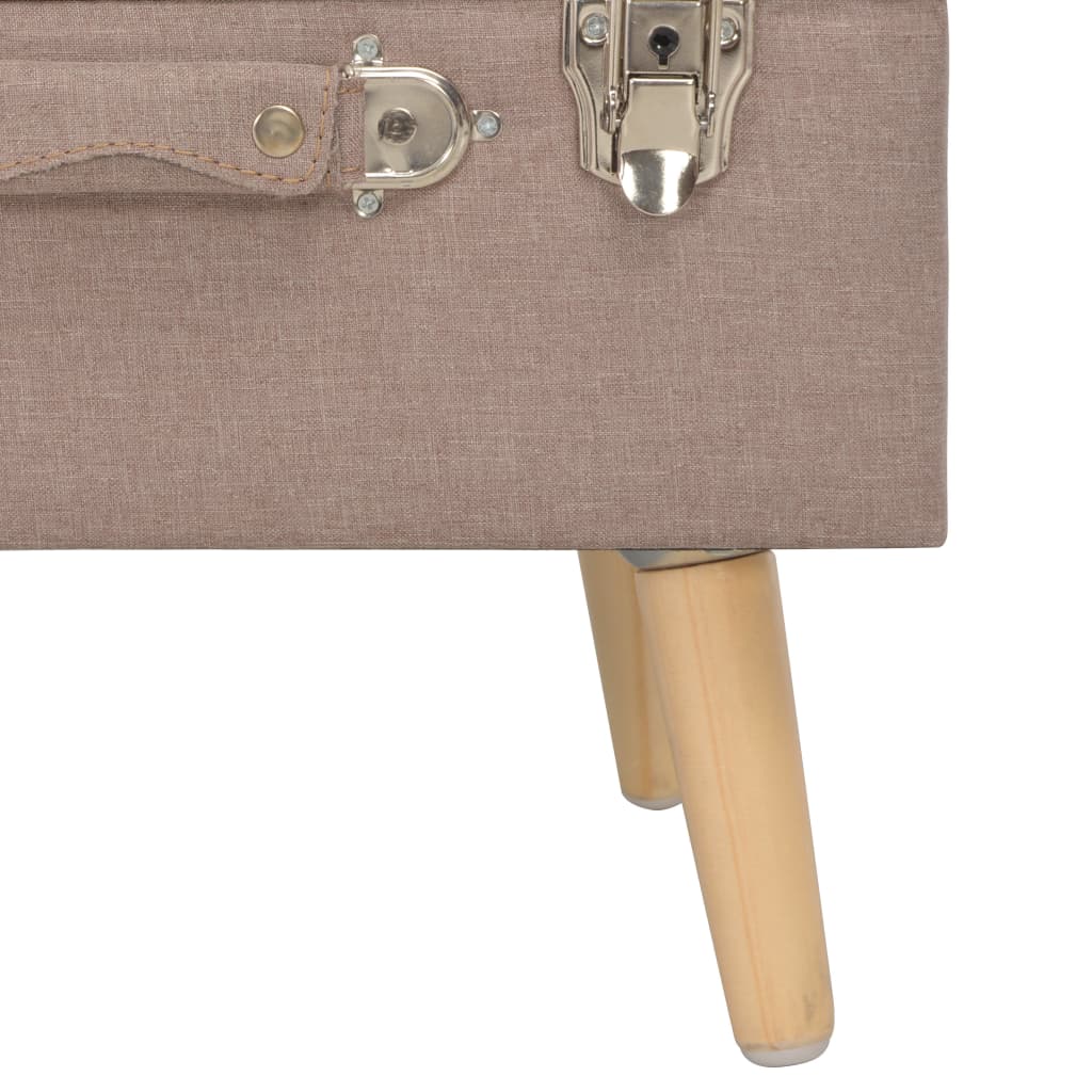 Opbergkruk 40 Cm Stof Bruin