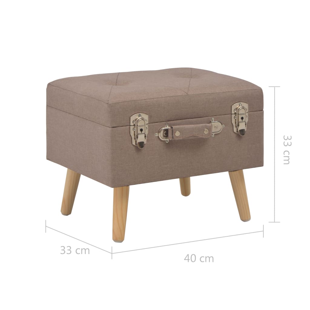 Opbergkruk 40 Cm Stof Bruin