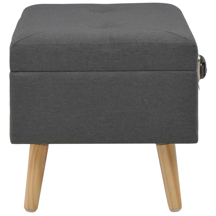 Opbergkruk 40 Cm Stof Donker Grijs