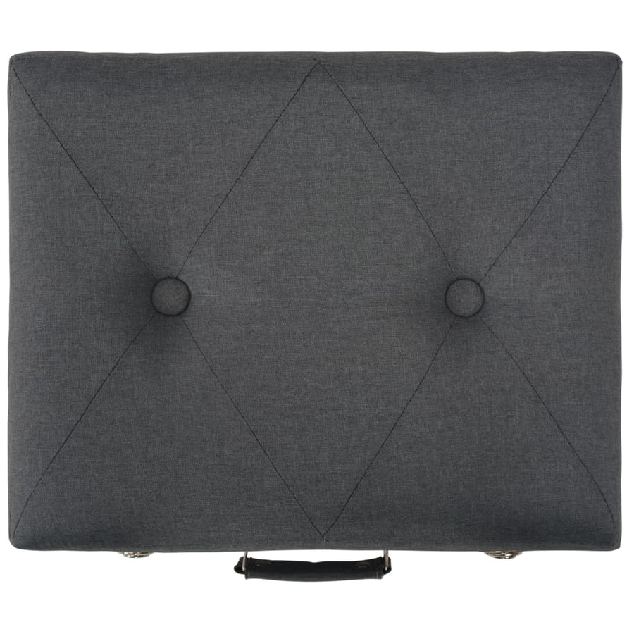 Opbergkruk 40 Cm Stof Donker Grijs