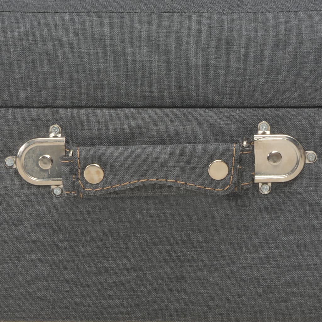 Opbergkruk 40 Cm Stof Donker Grijs