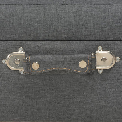 Opbergkruk 40 Cm Stof Donker Grijs