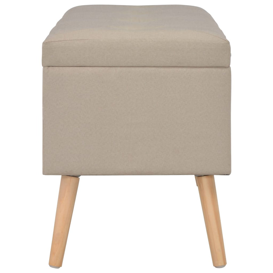 Opbergkrukken 3 St Stof Beige