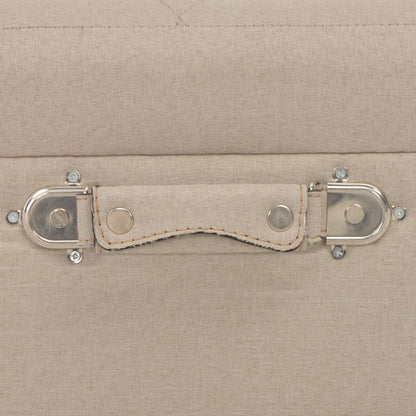 Opbergkrukken 3 St Stof Beige