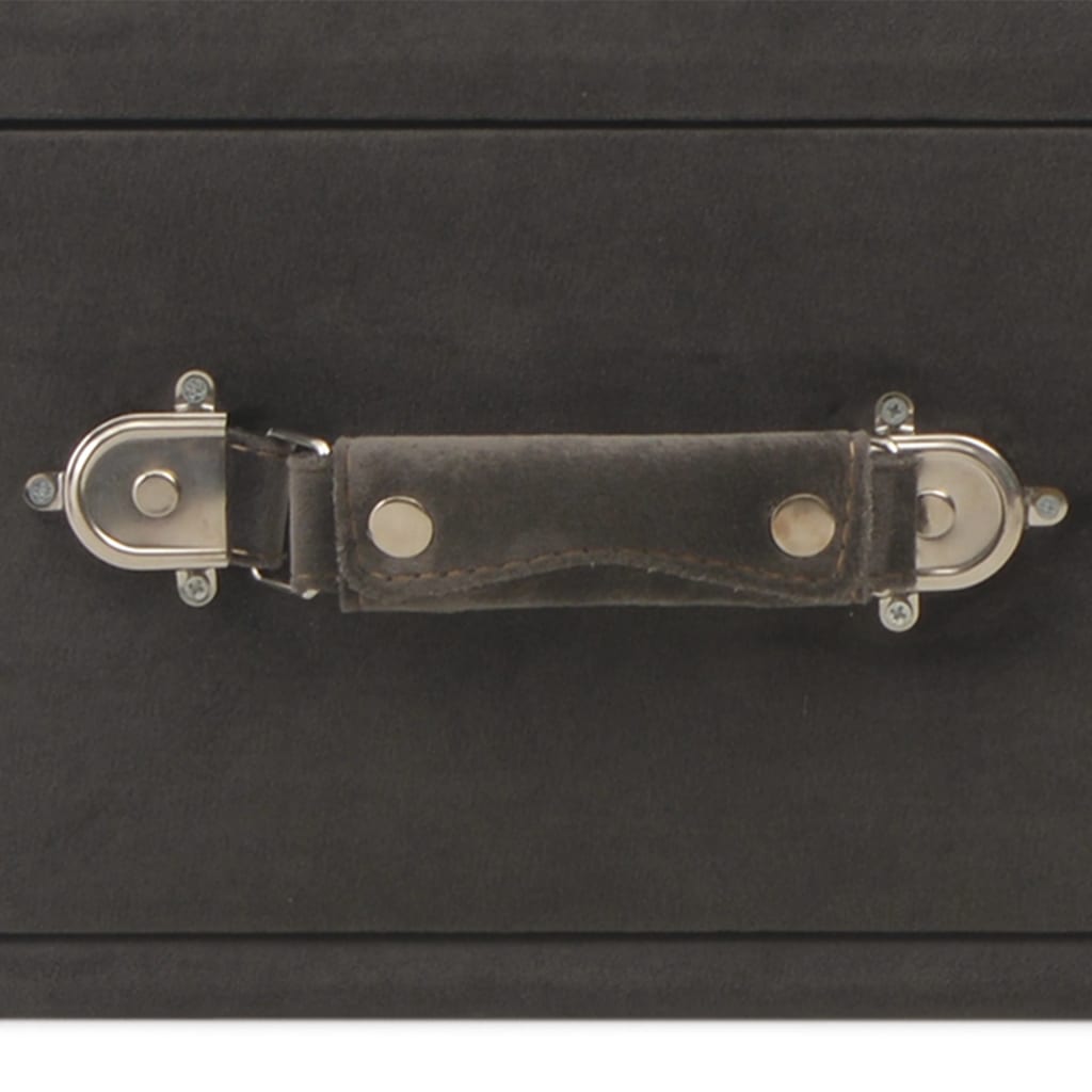 Salontafel 80X40X46 Cm Fluweel Grijs Donkergrijs